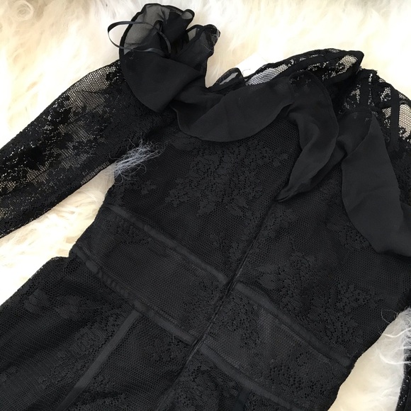 TJD Aphrodite Cold Shoulder Lace Clubwear Dress - Picture 8 of 8